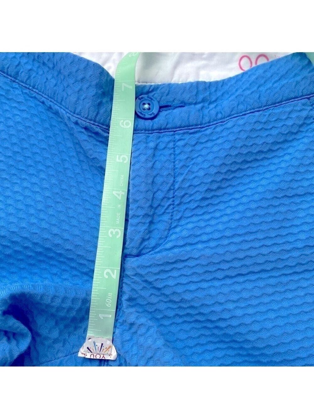 Lilly Pulitzer Blue the buttercup Scalloped Shorts - Picture 11 of 11